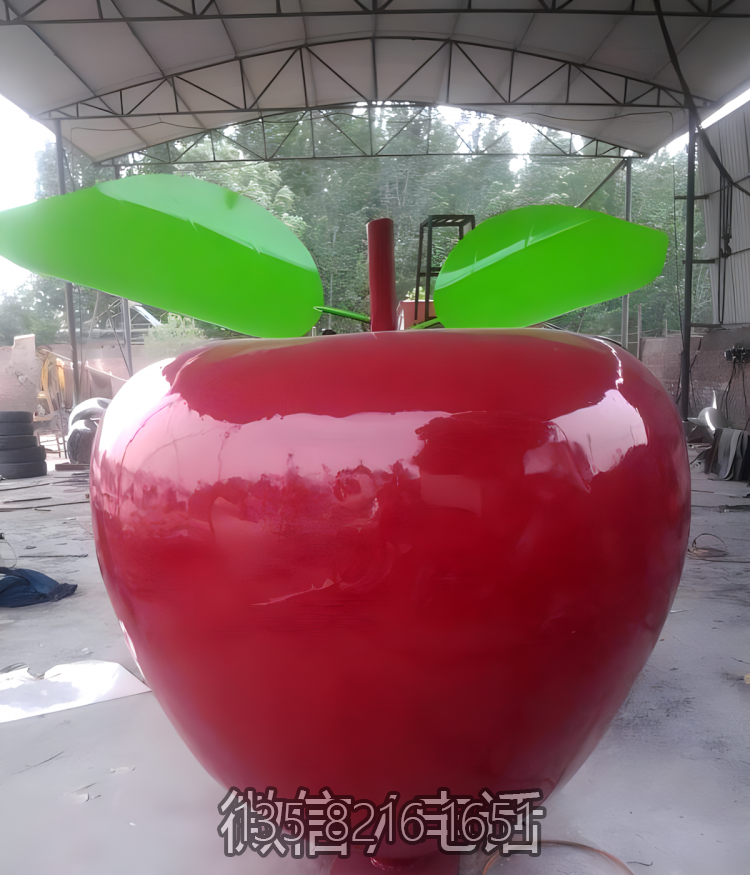 玻璃鋼仿真蘋果雕塑