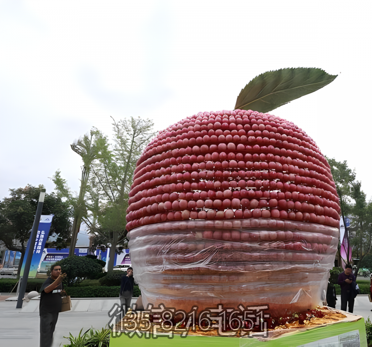 玻璃鋼仿真蘋果雕塑