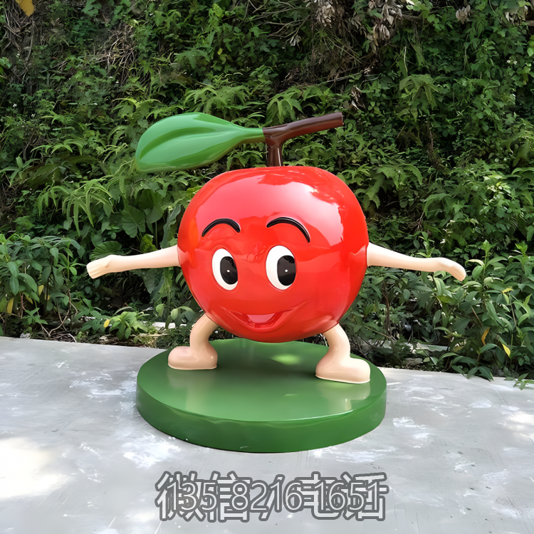 卡通蘋果雕塑