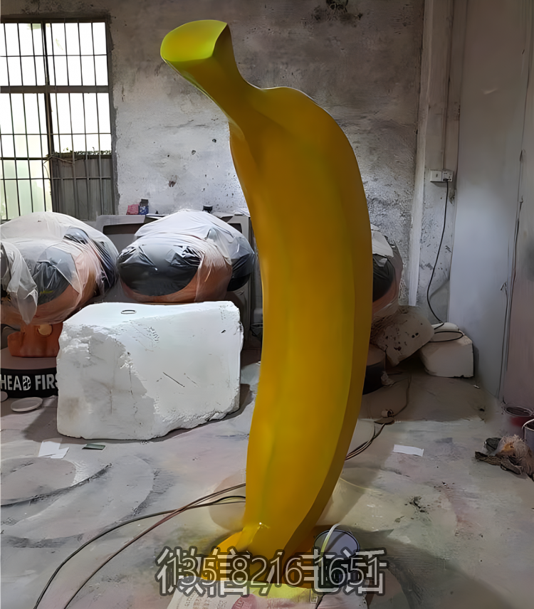 玻璃鋼仿真香蕉雕塑擺件