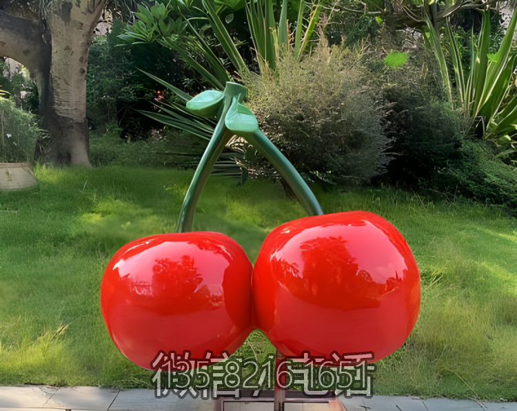 玻璃鋼仿真櫻桃雕塑