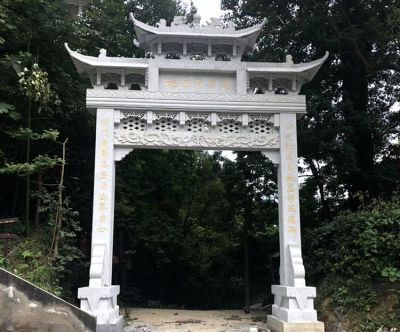 單門大理石石雕牌坊