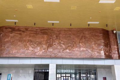 大型醫藥文化主題浮雕背景墻