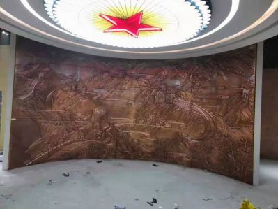 弧形萬里長城浮雕