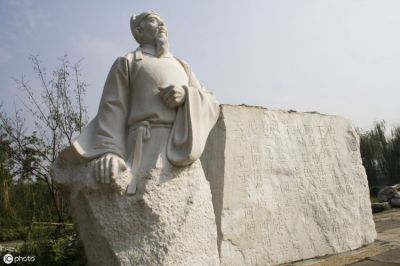 劉禹錫石雕景觀塑像