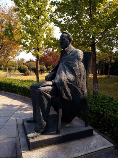 園林景觀銅雕西方名人景觀羅斯福雕塑