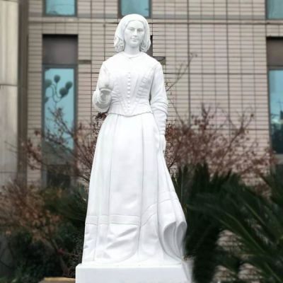 近代護理教育創始人漢白玉石雕醫院醫學院著名人物南丁格爾雕塑