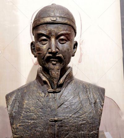 半身像人物景觀擺件耐候鋼古代著名醫(yī)學(xué)家葉天士雕塑