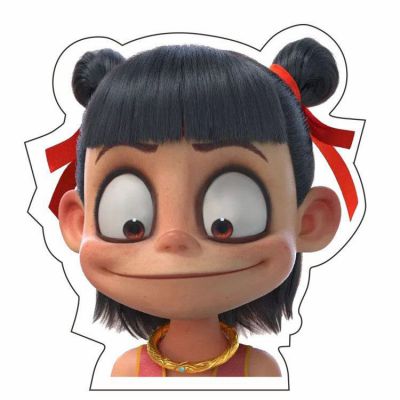 網紅魔童降世哪吒雕塑，樹脂玻璃鋼卡通人物雕塑