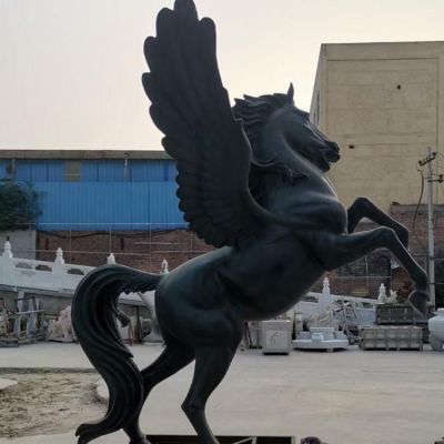 純銅鑄造飛馬雕塑