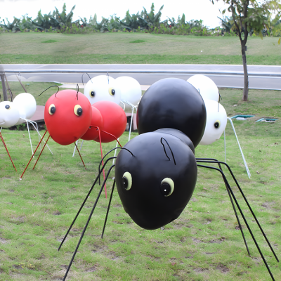 園林戶外不銹鋼抽象創意定制螞蟻昆蟲裝飾擺件