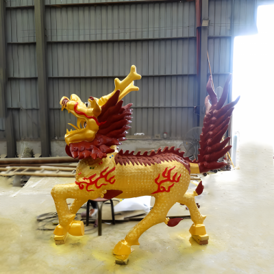 園林戶外定制銅雕創意神獸麒麟雕塑