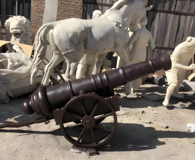 玻璃鋼仿銅火炮雕塑
