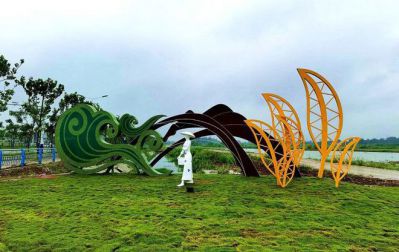 不銹鋼茶葉裝飾雕塑