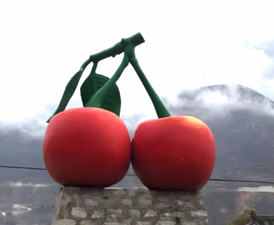 玻璃鋼仿真櫻桃雕塑