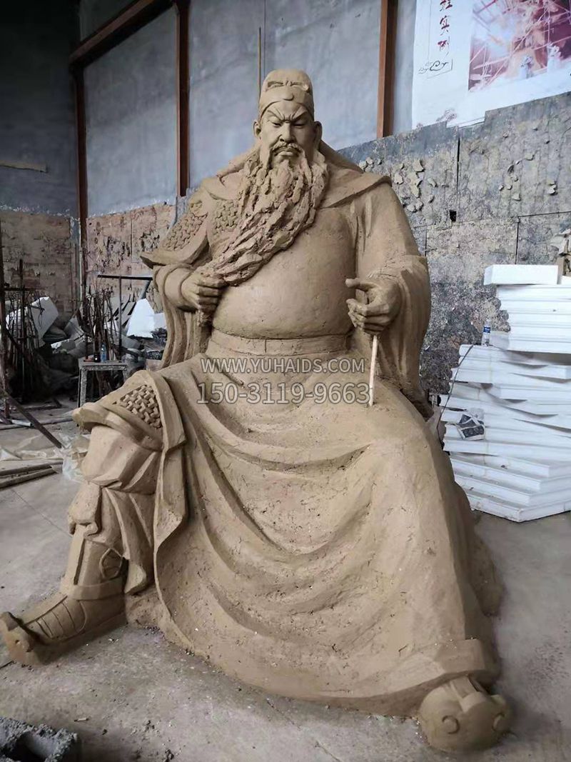 關(guān)羽夜讀春秋泥稿正式效果 關(guān)羽夜讀春秋泥稿正式效果